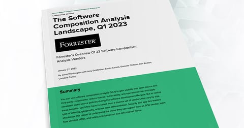Forrester Report: Software Composition Analysis Landscape, Q1 2023