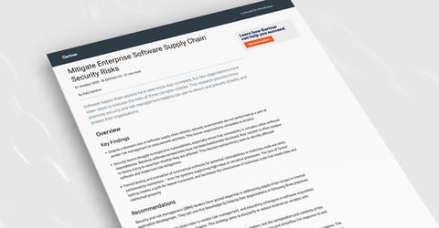 New Gartner® Report: Mitigate Enterprise Software Supply Chain Security Risks