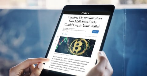 Forbes: Warning Crypto Investors—This Malicious Code Could Empty Your Wallet