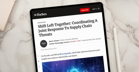 Forbes: Shift Left Together - Coordinating A Joint Response To Supply Chain Threats