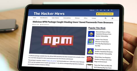 The Hacker News: Malicious NPM Package Caught Stealing Users' Saved Passwords From Browsers