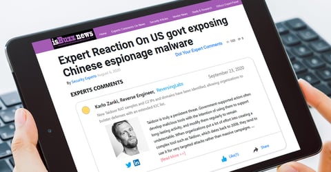 isBuzz News: Expert Reaction On US govt exposing Chinese espionage malware