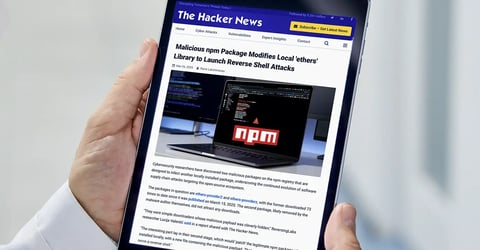 The Hacker News: Malicious npm Package Modifies Local 'ethers' Library to Launch Reverse Shell Attacks