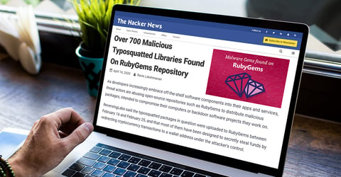 The Hacker News: Over 700 Malicious Typosquatted Libraries Found On RubyGems Repository