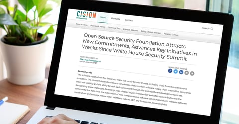 CISION: Open Source Security Foundation Attracts New Commitments, Advances Key Initiatives in Weeks Since White House Security Summit
