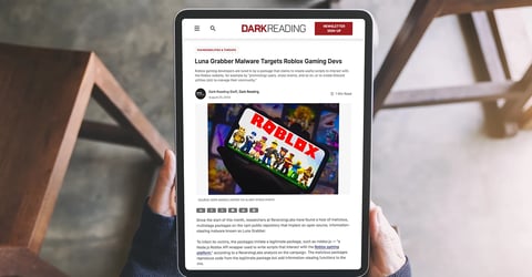 Dark Reading: Luna Grabber Malware Targets Roblox Gaming Devs