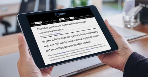 Security Affairs reviews ReversingLabs insights on the fraudulent purchases of digitals certificates