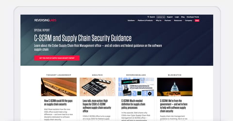 Special Report: C-SCRM and Supply Chain Security Guidance