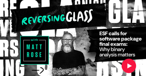 ReversingGlass: ESF calls for software package final exams